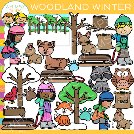 Woodland Winter Clip Art