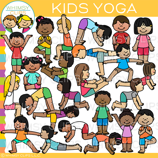Kids Yoga Clip Art